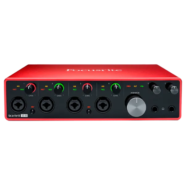 Аудио интерфейс Focusrite Scarlett 18i8 3rd Gen 192 кГц/ 20 Гц - 20 кГц/ Красный photo 1