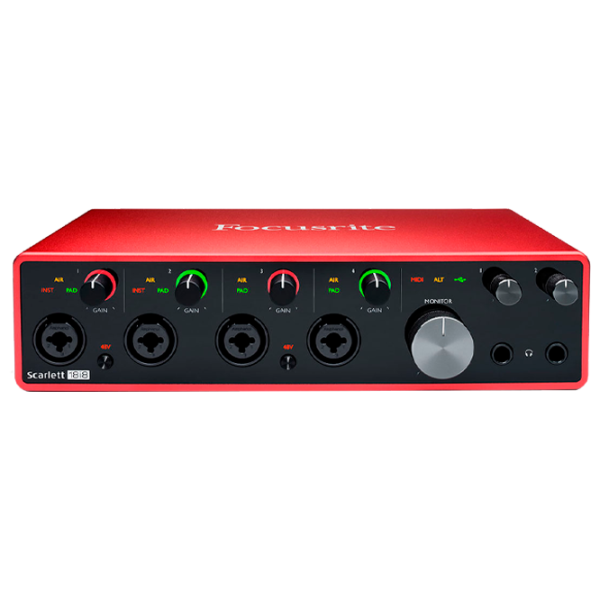 Аудио интерфейс Focusrite Scarlett 18i8 3rd Gen 192 кГц/ 20 Гц - 20 кГц/ Красный photo 1