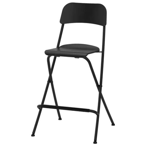 Барный стул Ikea Franklin Шпон/ Сталь/ Черный photo 1