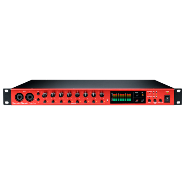 Аудио интерфейс Focusrite Clarett+ OctoPre 192 кГц/ 20 Гц - 20 кГц/ Черный photo 1