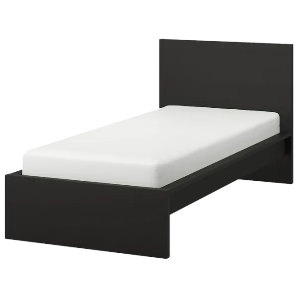 Кровать Ikea Malm 90 x 200 см / Шпон / Черный photo 1 Кровать Ikea Malm 90 x 200 см / Шпон / Черный photo 1
