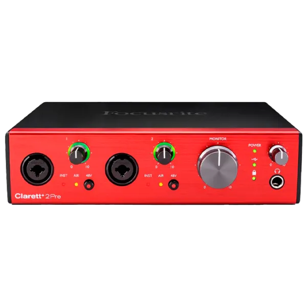 Interfață audio Focusrite Clarett+ 2Pre 192 kHz/ 20 Hz - 20 kHz/ Black photo 1 Interfață audio Focusrite Clarett+ 2Pre 192 kHz/ 20 Hz - 20 kHz/ Black photo 1
