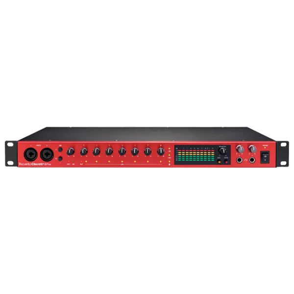 Аудио интерфейс Focusrite Clarett+ 8Pre 192 кГц/ 20 Гц - 20 кГц/ Черный photo 1