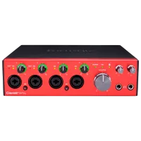 Interfață audio Focusrite Clarett+ 4Pre 192 kHz/ 20 Hz - 20 kHz/ Red