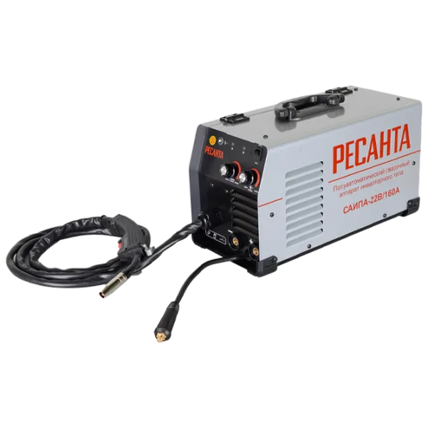 Aparat de sudat Resanta САИПА-22B/ 160A 220 V semiautomat (MIG/ MAG)/ Gray photo 1
