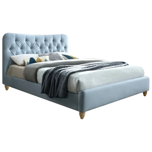 Кровать DecoPrim Bella 160 x 200 см/ Массив/ Синий photo 1