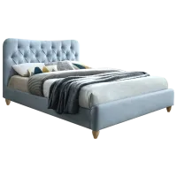 Кровать DecoPrim Bella 160 x 200 см/ Массив/ Синий