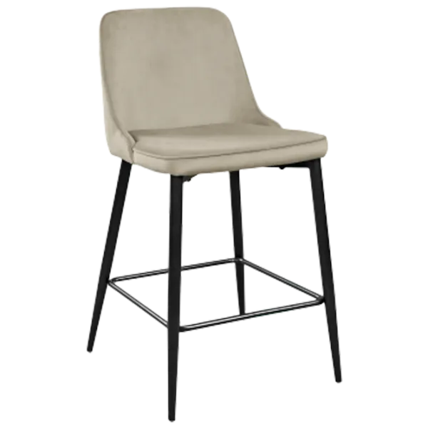 Барный стул Deco Clasic Small Бархат/ Металл/ Бежевый photo 1