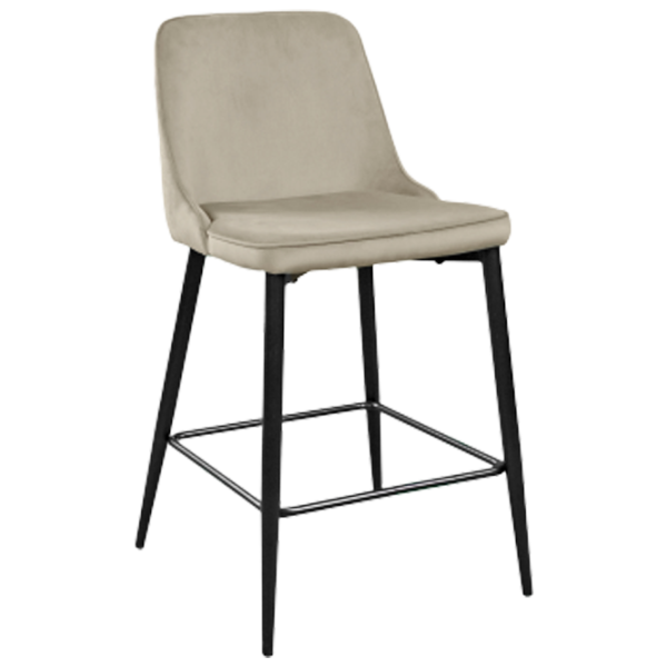 Барный стул Deco Clasic Small Бархат/ Металл/ Бежевый photo 1
