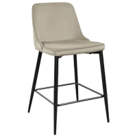 Барный стул Deco Clasic Small Бархат/ Металл/ Бежевый