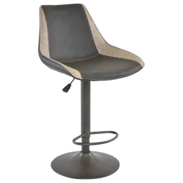 Scaun de bar Deco SB-39 Piele eco/ Metal/ Gray photo 1 Scaun de bar Deco SB-39 Piele eco/ Metal/ Gray photo 1