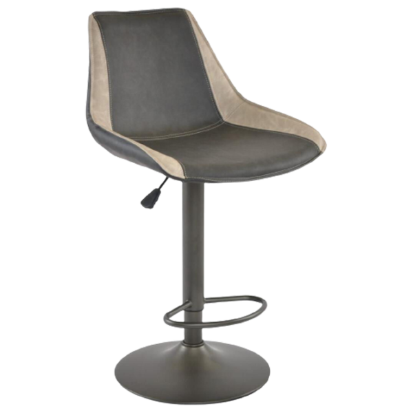Scaun de bar Deco SB-39 Piele eco/ Metal/ Gray photo 1 Scaun de bar Deco SB-39 Piele eco/ Metal/ Gray photo 1