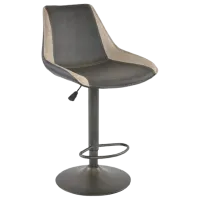 Scaun de bar Deco SB-39 Piele eco/ Metal/ Gray