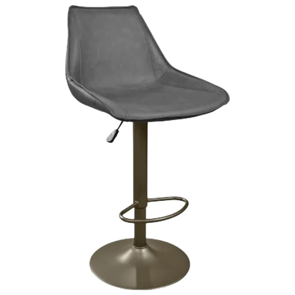 Scaun de bar Deco SB-39 Piele eco/ Metal/ Black Grey photo 1 Scaun de bar Deco SB-39 Piele eco/ Metal/ Black Grey photo 1