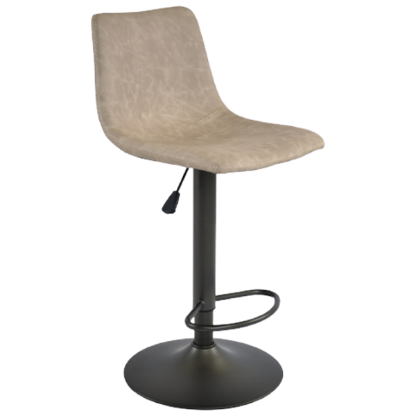 Scaun de bar DecoPrim SB-91 Piele artificială/ Oțel/ Gray photo 1