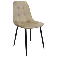 Scaun de bar Deco HLR8 Catifea/ Stofă/ Metal/ Cappuccino