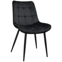 Scaun de bar Deco HLR66 Catifea/ Metal/ Black