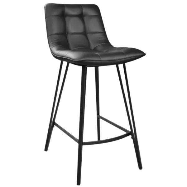 Барный стул Deco LAUS кожа черный+черная ножка Экокожа/ Металл/ Фанера/ Черный photo 1 Барный стул Deco LAUS кожа черный+черная ножка Экокожа/ Металл/ Фанера/ Черный photo 1