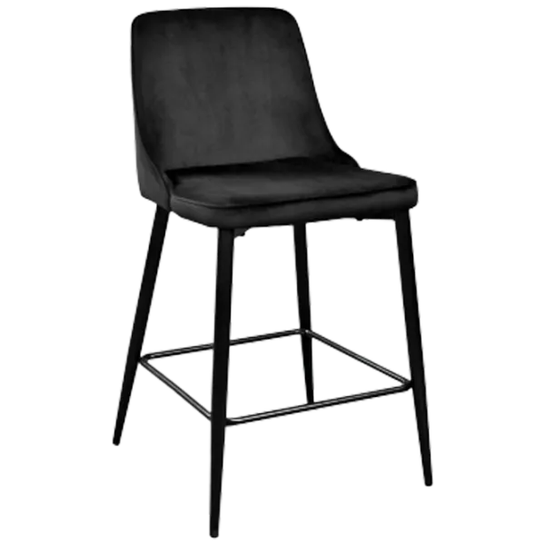 Барный стул Deco Clasic Small Бархат/ Металл/ Черный photo 1