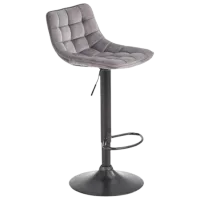 Барный стул Halmar H95 Бархат/ Сталь/ Черный