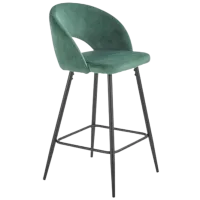 Барный стул Halmar H-96 велюр/ Металл/ Фанера/ Зелёный