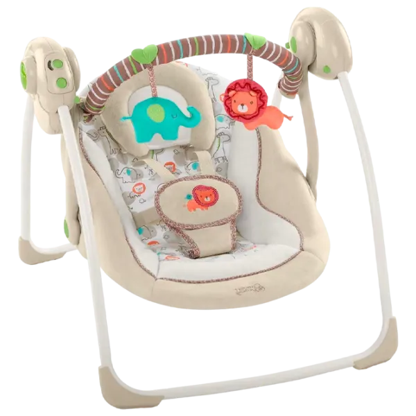 Детские качели Bright Starts Comfort & Harmony Cozy Kingdom (60194) 9 кг/ Бежевый photo 1