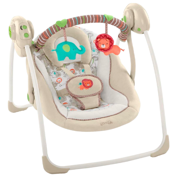 Детские качели Bright Starts Comfort & Harmony Cozy Kingdom (60194) 9 кг/ Бежевый photo 1