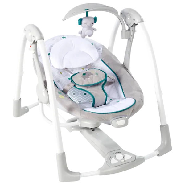 Детские качели Bright Starts Ingenuity ConvertMe Swing 2 Seat Nash (12055) 9 кг/ Серый photo 1