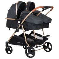 Детская коляска Chipolino Duo Smart 3800931047443/ Тёмно-серый