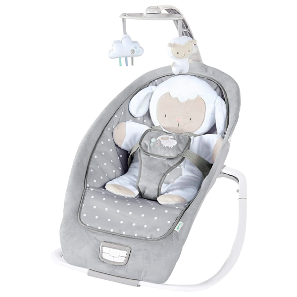 Leagăn pentru bebeluși Bright Starts Ingenuity Cuddle Lamb (04871 ) 18 kg/ Gray photo 1