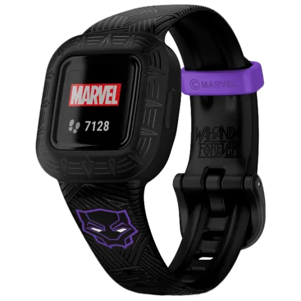 Ceas pentru copii Garmin Vivofit Jr.3 Marvel Black Panther special edition 0.56"/ Black photo 1