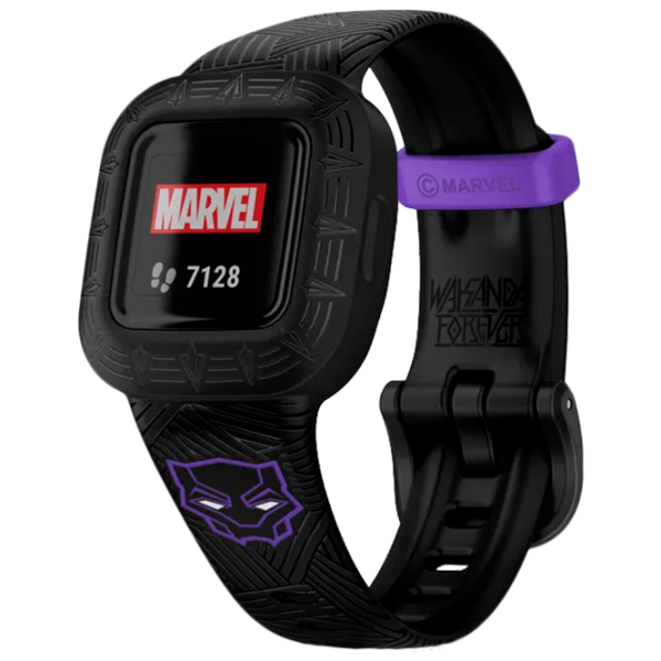 Ceas pentru copii Garmin Vivofit Jr.3 Marvel Black Panther special edition 0.56"/ Black photo 1