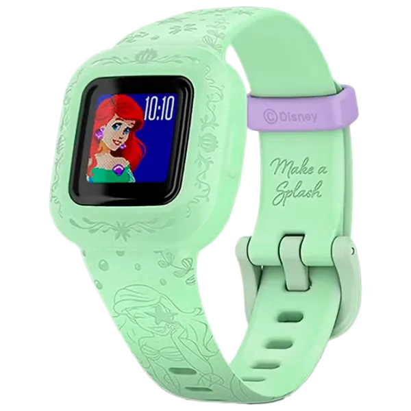 Ceas pentru copii Garmin Vivofit Jr.3 Disney The Little Mermaid 0.56"/ Green photo 1