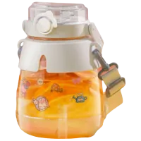 Бутылка для воды Sanvcat Double Drink Tiritan Sports Pot Belly Cup Белый