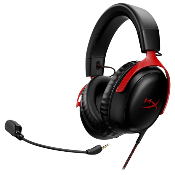 Căști HyperX Cloud III Red Black Cu fir/ Gaming photo 1