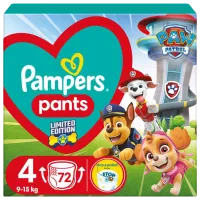 Подгузники для детей Pampers Pants Paw Patrol 4 9 - 15 кг/ 72 шт.