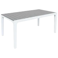 Садовый стол Keter Harmony Прямоугольный/ Серый Белый