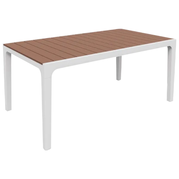 Masă de grădină Keter Harmony Dreptunghiular/ Brown White photo 1