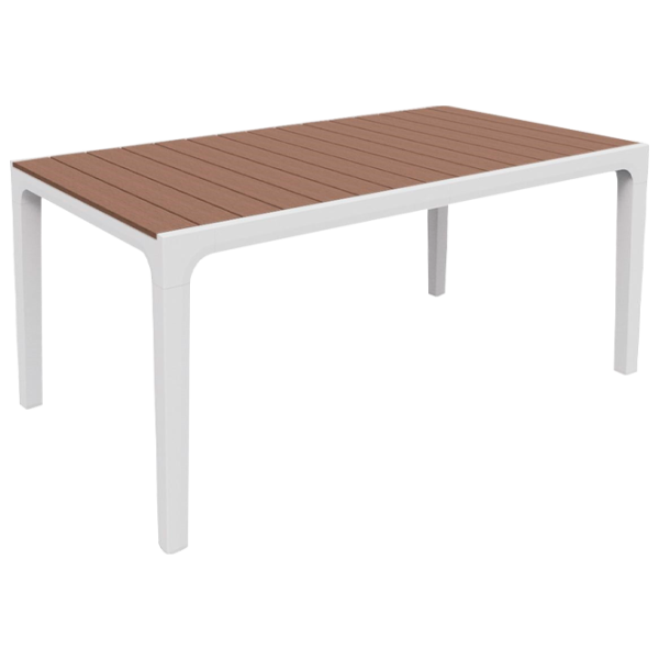 Masă de grădină Keter Harmony Dreptunghiular/ Brown White photo 1