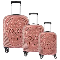 Valiză CCS 5186 Set 105l/ Pink