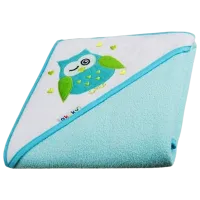 Prosop pentru bebeluși Akuku A1236 80 x 80 cm/ Bumbac/ Turcoaz