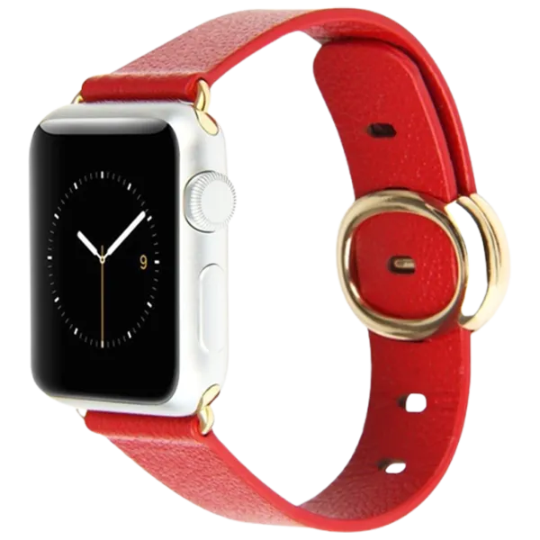 Curelușă Apple Watch Modern Buckle Leather/ 38 mm/ Red Gold photo 1