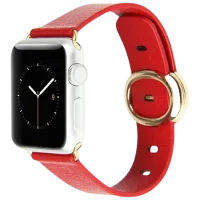 Ремень Apple Watch Modern Buckle Leather/ 38 mm/ Красный Золотой