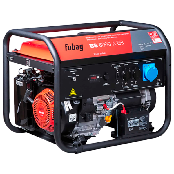 Генератор Fubag BS 8000 A ES 230 В Бензин/ 7.5 кВт photo 1