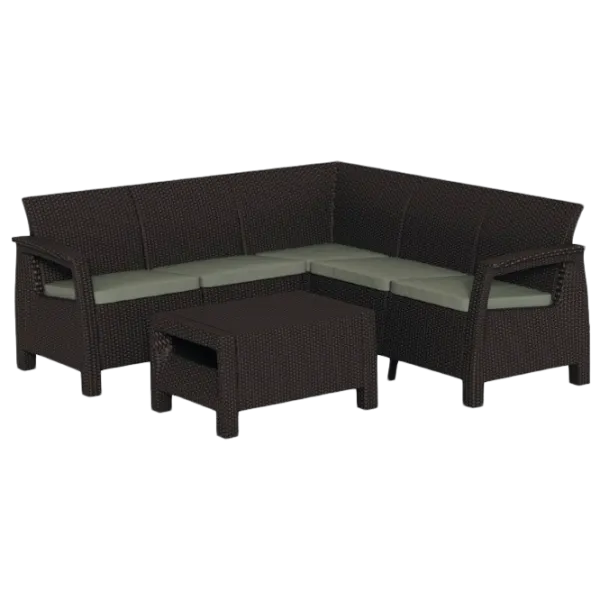 Set mobilă terasă Keter Corfu Relax Aluminiu/ Plastic/ Plastic/ Brown photo 1