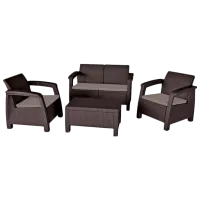 Набор мебели для террасы Keter Bahamas Пластик/ Пластик/ Пластик/ Коричневый