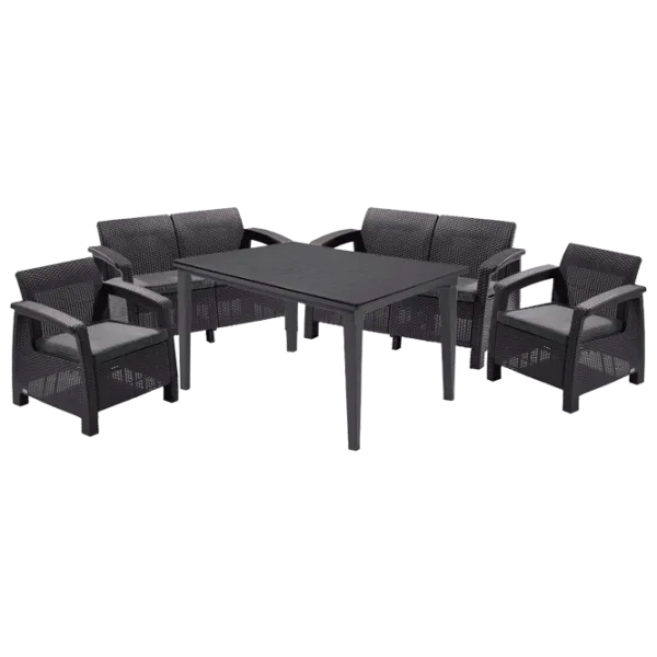 Set mobilă terasă Keter Corfu Fiesta Aluminiu/ Plastic/ Plastic/ Graphite photo 1