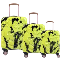 Чемодан CCS 5217 105л/ Черный Желтый