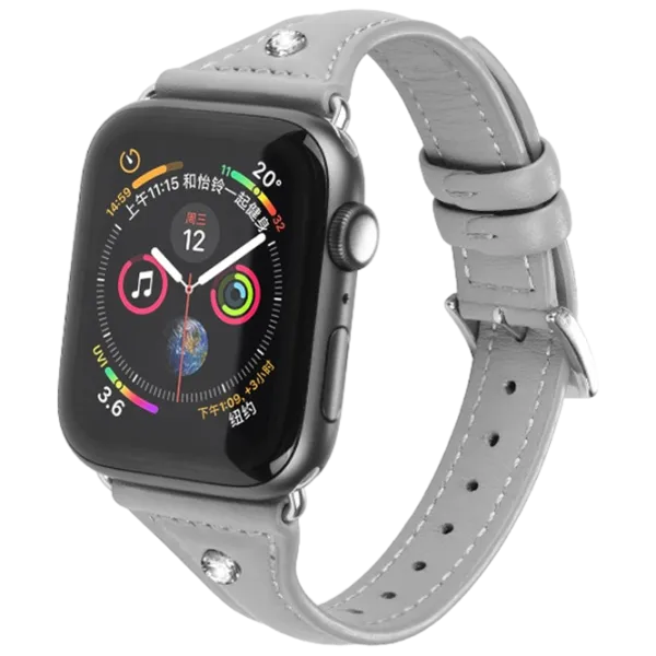 Ремень Apple Watch WB05 Кожа/ 40 мм/ Серый photo 1