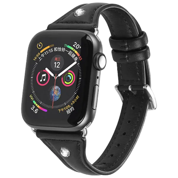 Ремень Apple Watch WB05 Кожа/ 40 мм/ Черный photo 1